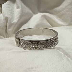 Coach Silver Patterned Women's Bracelet